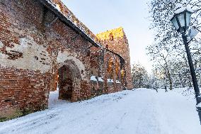 Smoke sauna in the ruins of Tartu Cathedral