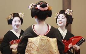 Maiko in Kyoto start work in 2025