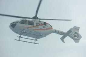 An Air Ambulance Helicopter in Hangzhou