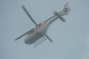 An Air Ambulance Helicopter in Hangzhou