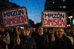 Large Demonstration Against Carlos Mazon - Valencia