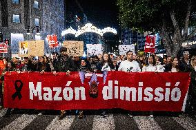 Large Demonstration Against Carlos Mazon - Valencia