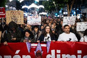 Large Demonstration Against Carlos Mazon - Valencia