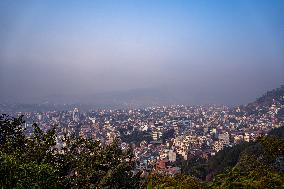 Increase In Air Pollution In Kathmandu, Nepal.