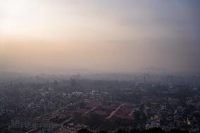 Increase In Air Pollution In Kathmandu, Nepal.