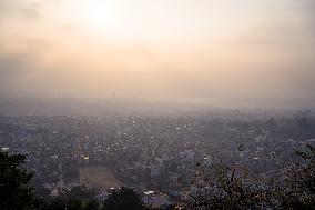 Increase In Air Pollution In Kathmandu, Nepal.