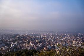 Increase In Air Pollution In Kathmandu, Nepal.