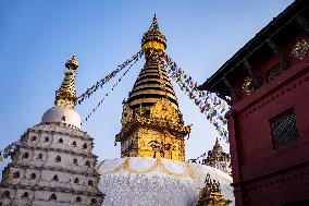 Swayambhunath Stupa In Kathmandu, Nepal