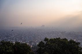 Increase In Air Pollution In Kathmandu, Nepal.