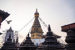 Swayambhunath Stupa In Kathmandu, Nepal