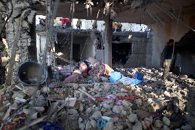 Israeli Airstrike Aftermath - Gaza