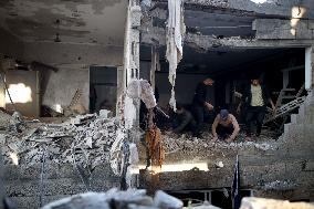 Israeli Airstrike Aftermath - Gaza