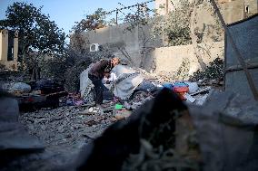 Israeli Airstrike Aftermath - Gaza