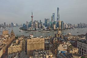 Huangpu River in Shanghai