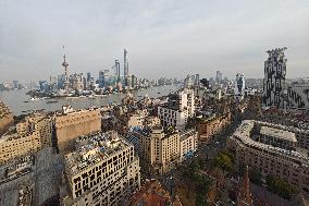 Huangpu River in Shanghai