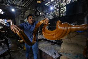 Production Of Molasses In Full Swing As Maghe Sakranti Festival Approach Near In Nepal