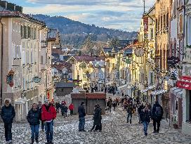 Everyday Life In The Bavarian City Of Bad Toelz