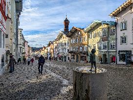 Everyday Life In The Bavarian City Of Bad Toelz