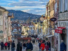 Everyday Life In The Bavarian City Of Bad Toelz