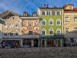 Everyday Life In The Bavarian City Of Bad Toelz