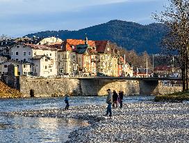 Everyday Life In The Bavarian City Of Bad Toelz