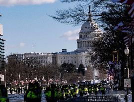 Getting Ready For Jimmy Carter's-procession To The Capital Hill