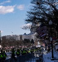 Getting Ready For Jimmy Carter's-procession To The Capital Hill