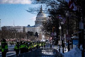 Getting Ready For Jimmy Carter's-procession To The Capital Hill