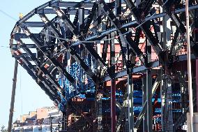 Construction of the third tier of the Spotity Camp Nou