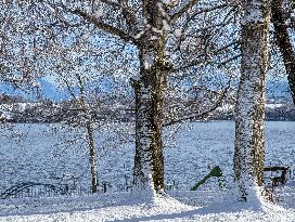 Winter At The Bavarian Lake Staffelsee