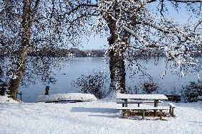 Winter At The Bavarian Lake Staffelsee