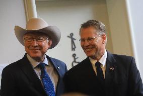 U.S. Ambassador To Mexico, Ken Salazar Press Conference