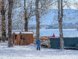 Winter At The Bavarian Lake Staffelsee