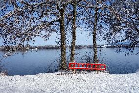 Winter At The Bavarian Lake Staffelsee