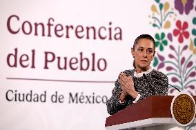 Mexican President Claudia Sheinbaum  News Conference