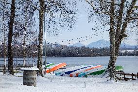 Winter At The Bavarian Lake Staffelsee