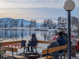 Winter At The Bavarian Lake Staffelsee