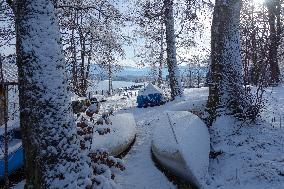 Winter At The Bavarian Lake Staffelsee