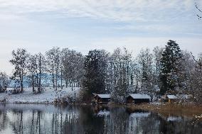 Winter At The Bavarian Lake Staffelsee