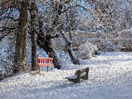 Winter At The Bavarian Lake Staffelsee