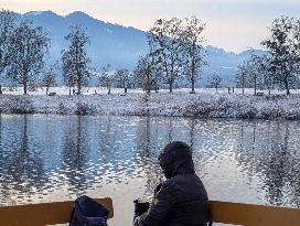 Winter At The Bavarian Lake Staffelsee