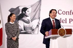 Mexican President Claudia Sheinbaum  News Conference