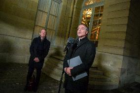 Meetings with French Prime Minister Francois Bayrou in Paris FA