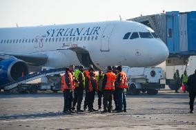 First International Flight Lands At Reopened Damascus Airport