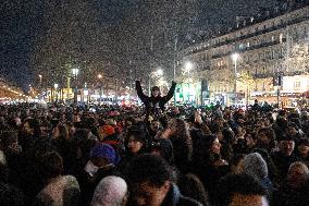 Gathering to celebrate Jean-Marie Le Pen's Death - Paris