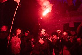 Gathering to celebrate Jean-Marie Le Pen's Death - Paris