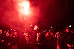 Gathering to celebrate Jean-Marie Le Pen's Death - Paris