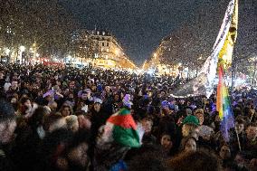 Gathering to celebrate Jean-Marie Le Pen's Death - Paris