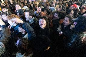 Gathering to celebrate Jean-Marie Le Pen's Death - Paris