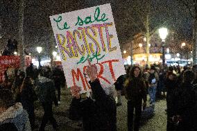 Gathering to celebrate Jean-Marie Le Pen's Death - Paris